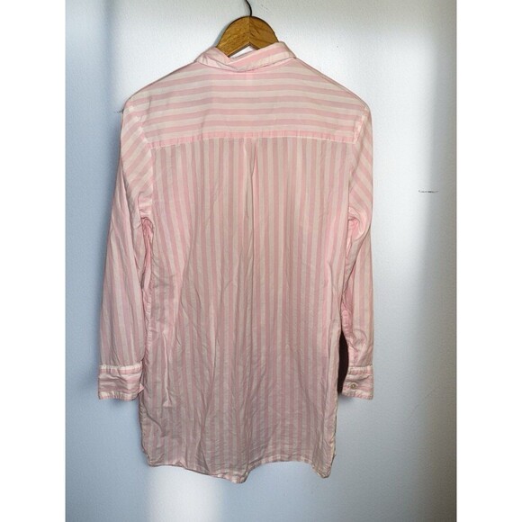 Victoria’s Secret Pink Stripe Pajama Sleep Shirt Small Coquette Loungewear - Picture 6 of 13